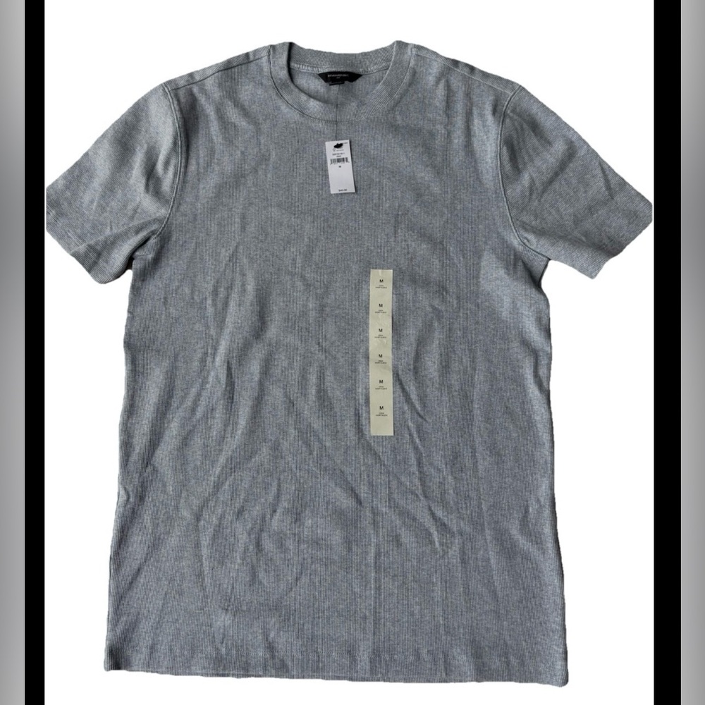 NWT Banana Republic Light Gray Short Sleeve Tee Size M